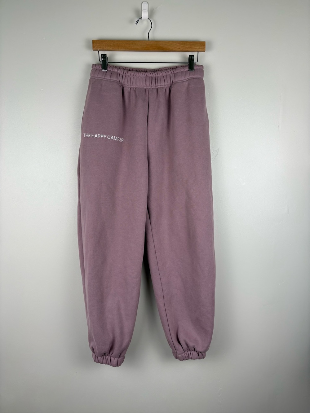 The Happy Camp3r Cloud Sweatpants Women's Size Large Pink Purple Hoodie Jogger